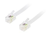 Nätverkskabel - Deltaco DEL-154D - network cable - 1.5 m - white - Vit - 1meter - DEL-154D
