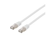 Nätverkskabel - Deltaco patch cable - 1 m - white - Vit - 1meter - STP-61VAU