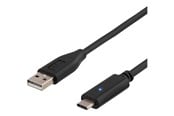 USB-kabel - Deltaco - USB-C cable - USB to 24 pin USB-C - 1 m - USBC-1004-K