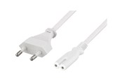 Strömkabel (intern) - Deltaco DEL-109J-50 - power cable - Europlug to power IEC 60320 C7 - 50 cm - DEL-109J-50