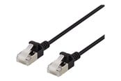 Nätverkskabel - Deltaco patch cable - 1 m - black - Svart - 1meter - UFTP-1027