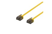 Nätverkskabel - Deltaco patch cable - 50 cm - yellow - Gul - 0.5m - UUTP-2013