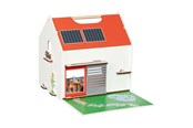 Dockor & Tillbehör - Goki - Wooden Portable Doll House with Accessories - 51458