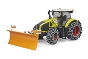 Leksaksbil - Bruder Claas Axion 950 with snow chains and plow blade - BR3018