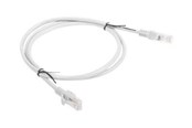 Nätverkskabel - Lanberg patch cable - 1 m - grey RAL 7035 - Grå - 1m - PCU5-10CC-0100-S