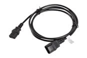 Strömkabel (extern) - Lanberg - power extension cable - power IEC 60320 C13 to IEC 60320 C14 - 1.8 m - CA-C13E-11CC-0018-BK