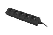 Strömkabel (extern) - Lanberg - power strip - 2500 Watt - PS0-05E-0100-IEC-BK