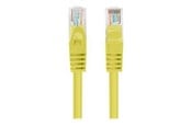 Nätverkskabel - Lanberg patch cable - 1 m - yellow RAL 1016 - Gul - 1m - PCU6-20CC-0100-Y