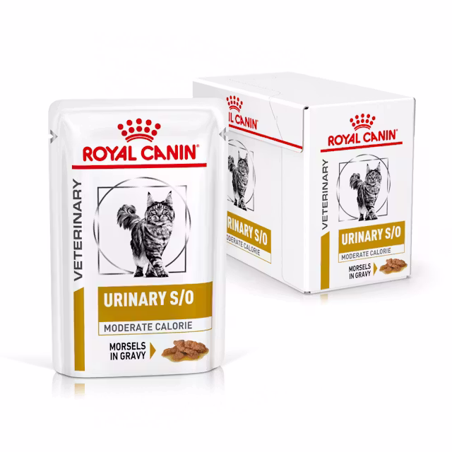 Katter - Royal Canin Urinary S/O Moderate Calorie Morsels In Gravy 85g (12-Pack) - 9003579010228