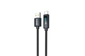 USB-kabel - Dudao L7T USB-A - USB-C 66W Cable with LED Display 1m - Black - 6976625334407
