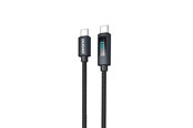 USB-kabel - Dudao L7C USB-C - USB-C 100W Cable with LED Display 1m - Black - 6976625334414