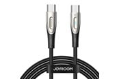 USB-kabel - Joyroom Kabel Star-Light USB C till USB-C SA27-CC5 / 100W / 1,2m (svart) - 6941237111609