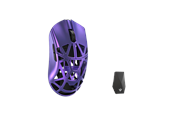 Mus - WLMouse Beast X Max (Solid Side + Omron) / Wireless 8K / Magnesium - Gamingmus - Optic - 5 knappar - Lila - MAX-Purple-O-SHIXIN