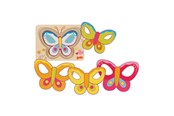 Pusselspel - Goki Wooden Layered Puzzle Butterfly 5 pcs. Trä - 57305
