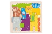 Pusselspel - Goki Wooden Puzzle Safari 11pcs. Trä - 57320