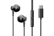 Hörlurar / Headset - Joyroom TYPE-C Series JR-EC07 USB-C in-ear headphones metal - black - 6941237162762