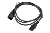 Strömkabel (extern) - Lanberg - power extension cable - power IEC 60320 C13 to IEC 60320 C14 - 1.8 m - CA-C13E-10CC-0018-BK