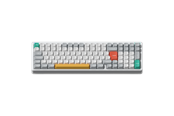 Tangentbord - NuPhy Halo96 V2 Ionic Vit - Lemon - Gaming Tangentbord - Nordisk - Vit - 0205067