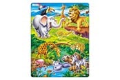 Pusselspel - Selecta Play - Larsen Jigsaw Puzzle Animals - On Safari 18 pcs. - LA-US16