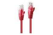 Nätverkskabel - Lindy patch cable - 50 cm - red - Röd - 0.5m - 48031
