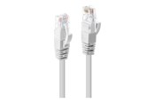 Nätverkskabel - Lindy patch cable - 30 cm - white - Vit - 0.3m - 48090