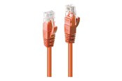 Nätverkskabel - Lindy patch cable - 50 cm - orange - Orange - 0.5m - 48106