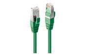 Nätverkskabel - Lindy CAT6a S/FTP LS0H Snagless - 30cm - Grön - 0.3m - 47675