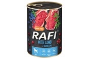 Hundar - RAFI Spannmålsfritt Våtfoder för Hund med Lamm 400g - 5902921304920