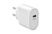 Mobile - Adapters & Chargers - SBS Väggladdare USB-C 20W - Vit - TETR1CPD20