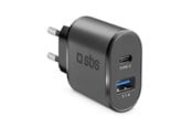 Mobile - Adapters & Chargers - SBS 10W-laddare - 2,1A - Svart - TETRAVUSBTC2AFAST