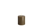 Decoration - Moods & More LED pillar candle - Dark sand - 74x100 mm - M30-DS074100