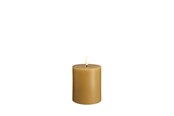 Decoration - Moods & More LED pillar candle - Honey mustard - 74x100 mm - M30-HM074100