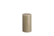 Decoration - Moods & More LED pillar candle - Kit grey - 74x150 mm - M30-KG074150
