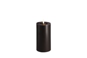Decoration - Moods & More LED pillar candle - Melted Charcoal 74x150 mm - M31-CC074150