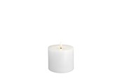 Decoration - Moods & More LED pillar candle - Melted Classic white - 99x100 mm - M31-CW099100