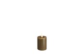 Decoration - Moods & More LED pillar candle - Melted Dark sand - 49x75 mm - M31-DS049075