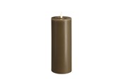 Decoration - Moods & More LED pillar candle - Melted Dark sand - 74x200 mm - M31-DS074200