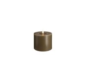 Decoration - Moods & More LED pillar candle - Melted Dark sand - 99x100 mm - M31-DS099100