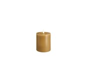 Decoration - Moods & More LED pillar candle - Melted Honey mustard - 74x100 mm - M31-HM074100