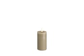 Decoration - Moods & More LED pillar candle - Melted Kit grey - 49x100 m - M31-KG049100