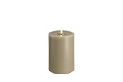 Decoration - Moods & More LED pillar candle - Melted Kit grey - 99x150 mm - M31-KG099150