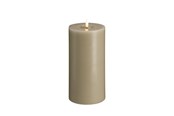 Decoration - Moods & More LED pillar candle - Melted Kit grey - 99x200 mm - M31-KG099200