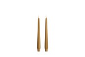 Decoration - Moods & More LED taper candle - Slim - Honey mustard - 23x250 mm - 2 pcs - M50-HM023250