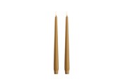 Decoration - Moods & More LED taper candle - Slim - Honey mustard - 23x300 mm - 2 pcs - M50-HM023300