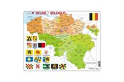 Pusselspel - Selecta Play Larsen Jigsaw Puzzle Map Belgium 48 pcs. 2D Pussel - LA-K59-V1