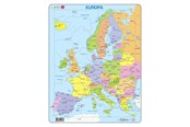 Pusselspel - Selecta Play Larsen Jigsaw Puzzle Map Europe 37 pcs. 2D Pussel - LA-A8-NL