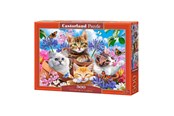 Pusselspel - Selecta Play Castorland Jigsaw Puzzle Kittens with Flowers 500pcs. 2D Pussel - B-53513
