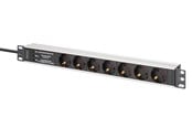 Strömkabel (extern) - DIGITUS 7-Port - 1U - Aluminum PDU - DN-95441
