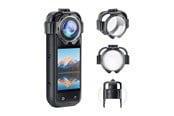 Actionkamera tillbehör - Puluz Lens Covers Snap‑On – Insta360 X5 - PU750T