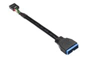 USB-kabel - Alcasa electronik Good Connections - USB internal adapter - 9 pin USB header to 19 pin USB 3.0 header - 15 cm - 5021-PST1